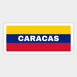 Caracas City in Venezuelan Flag Colors Sticker